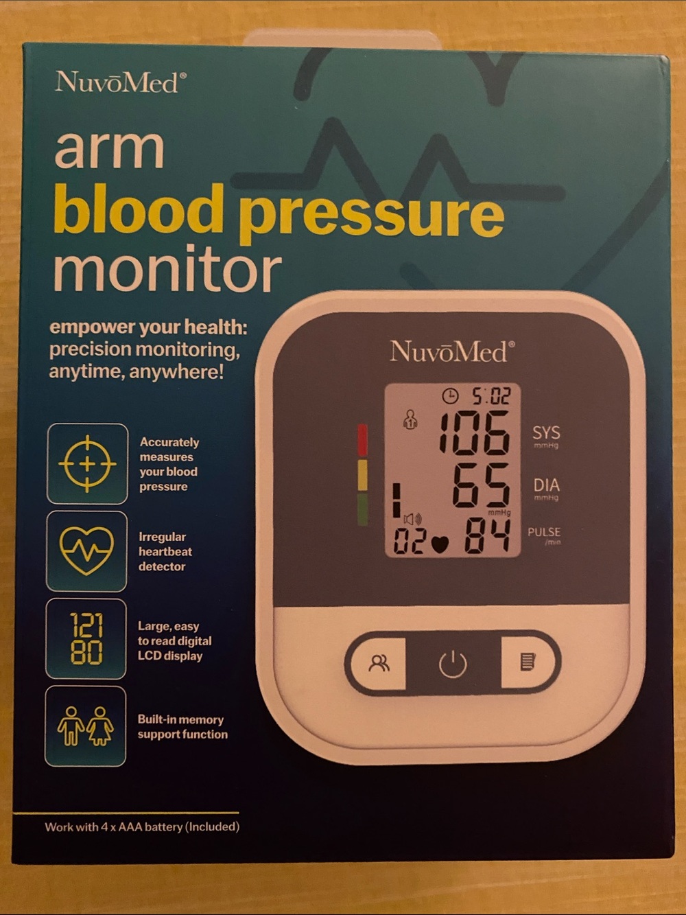 NWT Arm Blood Pressure Monitor - White